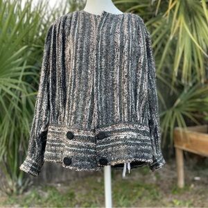 Carol Little Vintage Wool Cardigan Size Small